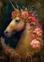 The Dutch Lady Design: Floral Horses Postcards