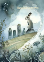 The Dutch Lady Design: The Ostara Hare 10 Postcards Set