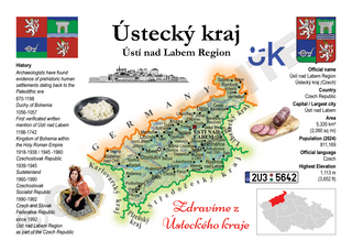 Europe | Czechia Regions 12 - Ústí nad Labem MOTW Maps of the World Series