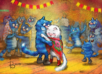 Drawings: 53. Blue Cats - Dances