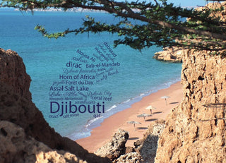 Word Cloud Photo: Djibouti view postcard