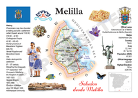 Map and historical information about Melilla, a Spanish autonomous city.