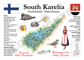 Europe | Finland Regions MOTW - South Karelia | Etelä-Karjala Maps of the World Postcard series
