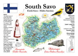 Europe | Finland Regions MOTW - South Savo | Etelä-Savo Maps of the World Postcard series