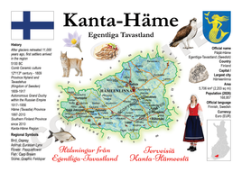 Europe | Finland Regions MOTW -  Kanta-Häme |  Kanta-Häme Maps of the World Postcard series