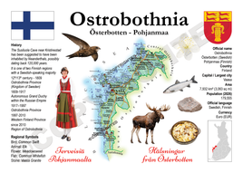 Europe | Finland Regions MOTW - Ostrobothnia | Pohjanmaa Maps of the World Postcard series