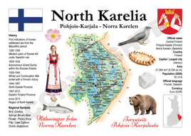 Europe | Finland Regions MOTW -  North Karelia | Pohjois-Karjala Maps of the World Postcard series