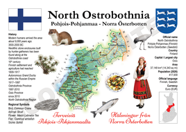 Europe | Finland Regions MOTW -  North Ostrobothnia | Pohjois-Pohjanmaa Maps of the World Postcard series