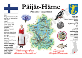 Europe | Finland Regions MOTW - Päijät-Häme | Päijät-Häme Maps of the World Postcard series