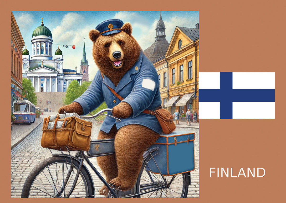 Imaginary Art: Fantasy Mail Delivery, Finland postcard| Postcards Market
