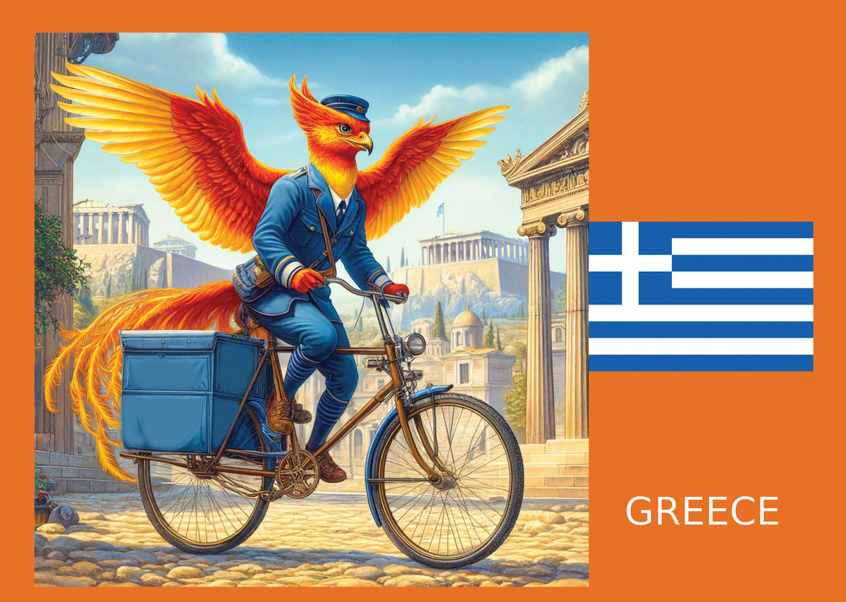 Imaginary Art: Fantasy Mail Delivery, Greece| Postcards Market