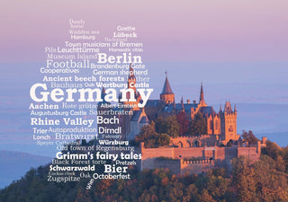 Word Cloud Photo: Germany (castle) view postcard