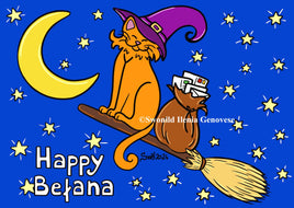 D036 Drawings: Titina and Friends - Happy Befana!