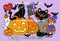 Drawings D027: Titina and Friends: Happy Meow-loween