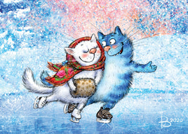 Drawings: 41. Blue Cats - Ice rink