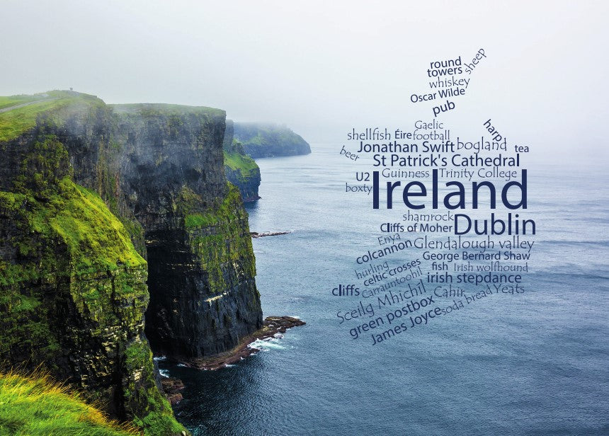 Word Cloud Photo: Ireland| Postcards Market