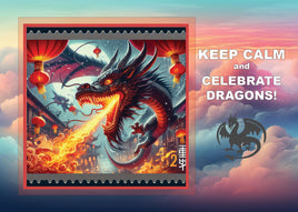 Fantasy Art - Keep Calm and Celebrate Dragons
