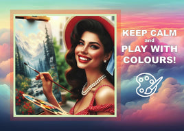 Fantasy Art (T032) - Keep Calm and Play with Colours