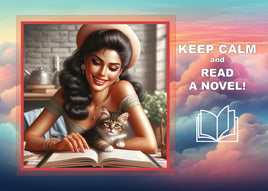 Fantasy Art (HB06) - Keep Calm and Read a Novel