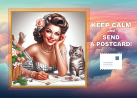 Fantasy Art (R033) - Keep Calm and Send a Postcard