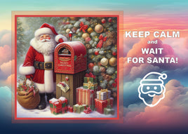 Fantasy Art (T041) - Keep Calm and Wait for Santa