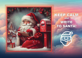 Fantasy Art (R004) - Keep Calm and Write to Santa