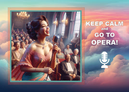 Fantasy Art (T029) - Keep Calm and Go to Opera