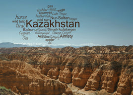 Word Cloud Photo (A005): Kazakhstan