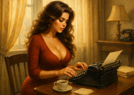 Postcard: Everyday Moments - Life is beautiful Typewriter _ 13