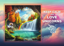 Fantasy Art (HB09) - Keep Calm and love unicorns