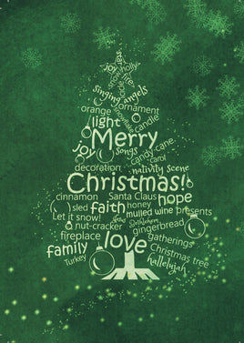 Word Cloud Photo: Merry Christmas