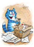 Drawings: 28. Blue Cats - Mouses