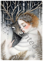 The Dutch Lady Design: Nordic Winter Ladies 10 Postcards Set