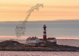 Word Cloud Photo: Norway (lighthouse)