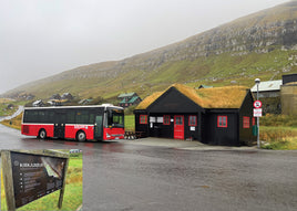 Photo: Kirkjubour bus station, Faroe Islands