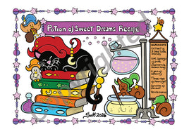 Drawings Potions: 13 - Sweet Dreams Potion Recipe (D049)