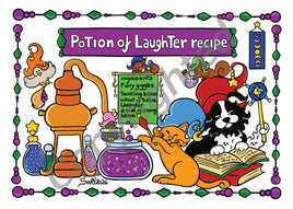 Drawings Potions: 15 - Laughter Potion Recipe