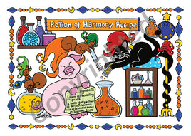 Drawings Potions: 16 - Harmony Potion Recipe