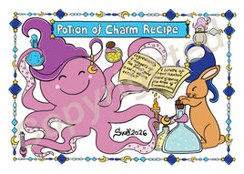 Drawings Potions: 17 - Charm Potion Recipe D060