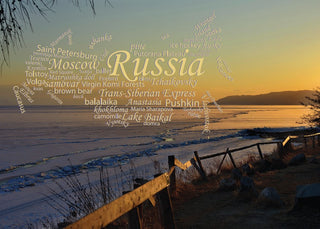 Word Cloud Photo: Russia view postcard
