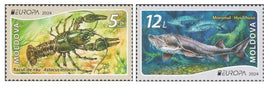 * Stamps | Moldova EUROPA 2024 - Underwater Fauna & Flora