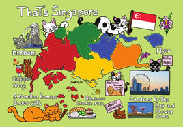 D066 Drawings: Titina and Friends - Singapore (bundle of 5 cards)
