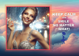 Fantasy Art (B026) - Keep Calm and Smile No Matter What