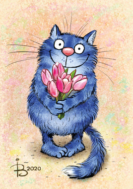 Drawings: 10. Blue Cats - Tulips from Vasya