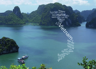Word Cloud Photo: Vietnam view postcard