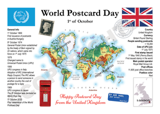 WPD MOTW: United Kingdom Maps of the World Postcard Series
