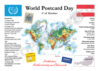 WPD MOTW: Austria Maps of the World Postcard Series N02