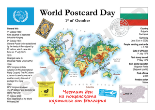 WPD MOTW: Bulgaria Maps of the World Postcard Series