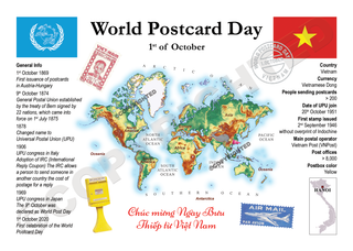 WPD MOTW: Vietnam Maps of the World Postcard Series