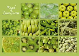 Photo: Food & Lime green postcard